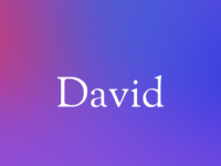 David — Meaning, Origin & Popularity