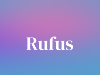 Rufus — Meaning, Origin & Popularity